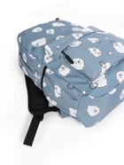 Рюкзак школьный «Мишки» для девочки, с пеналом, 3 кармана, 28×12×43 см, серый - Фото 6