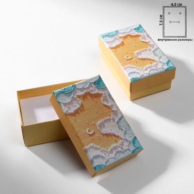 Коробочка подарочная под набор «Живопись», 5×8 (размер полезной части 4,5×7,5 см), цветная