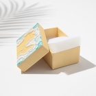 Коробочка подарочная под набор «Живопись», 5?8 см (размер полезной части 4.5?7.5 см), цветная, вставка белая (комплект 6 шт) - фото 26610128