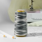 Нитки мультиколор 40/2, 2700 м, чёрные, белые - Фото 4