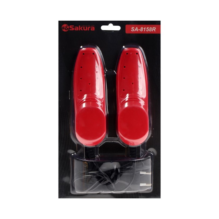 Сушилка для обуви Sakura SA-8158, 75°С, пластик, красный - фото 1899109695
