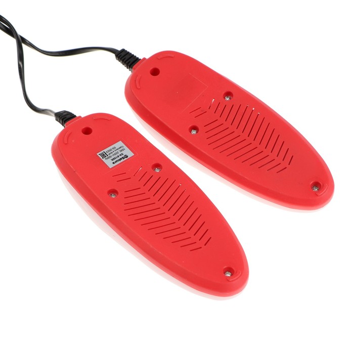 Сушилка для обуви Sakura SA-8159, 75°С, пластик, подсветка, красный