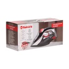 Утюг Sakura SA-3067, 2400 Вт, керамическая подошва, 300 мл, паровой удар, чёрный - фото 51475871 Утюг Sakura SA-3067, 2400 Вт, керамическая подошва, 300 мл, паровой удар, чёрный - фото 51475871