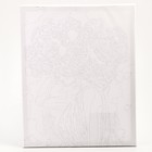 Картина по номерам на холсте с подрамником с серебряной краской «Девушка с пионами», 40 х 50 см - Фото 4