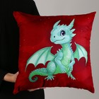 Подушка квадратная «Дракон» - фото 24265989