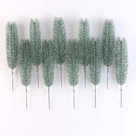 Ветка еловая голубая, 21×4 см, набор 10 шт.