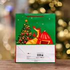 Пакет подарочный новогодний ламинированный «Дракон», 26×32×12 см - Фото 3