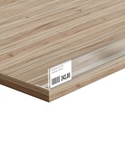 Ценникодержатель полочный самоклеящийся с ограничителем, 1000 мм., цвет прозрачный - Фото 3