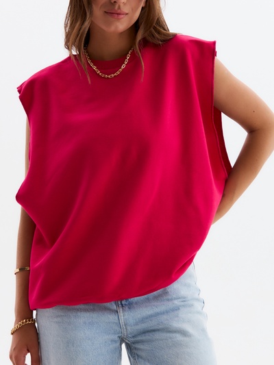 Жилет женский MINAKU: Casual Collection, фуксия, размер 50-52