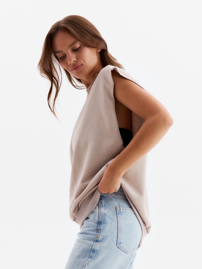 Жилет женский MINAKU:Casual Collection цвет молочный, р-р 46-48 - Фото 1