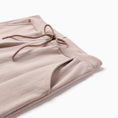 Костюм с начёсом женский (толстовка, брюки) Tusi, размер 48, бежевый