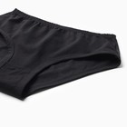 Трусы женские слипы, цвет чёрный, размер 50 - фото 27195413