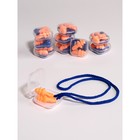 Беруши в пласт футл (силикон) 3*1,7см на шнурке 62,5см набор 10 пар цена за набор накл ОТ - фото 69129389