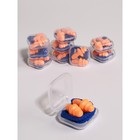 Беруши в пласт футл (силикон) 3*1,7см на шнурке 62,5см набор 10 пар цена за набор накл ОТ - фото 69129390