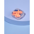 Беруши в пласт футл (силикон) 3*1,7см на шнурке 62,5см набор 10 пар цена за набор накл ОТ - фото 69129394