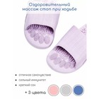 Тапочки с массажным эффектом, открытый нос, размер 38-39, цвет фиолетовый - Фото 3