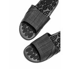 Тапочки с массажным эффектом, открытый нос, размер 38-39, цвет чёрный - Фото 10