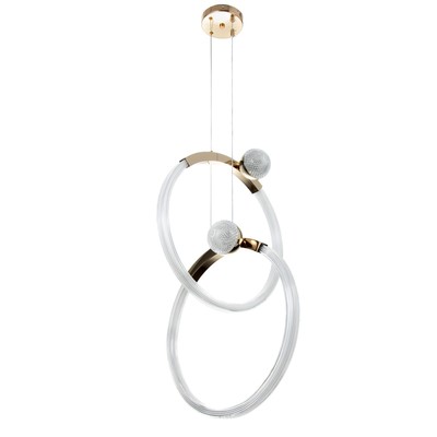 Светильник BayerLux «Ланел» 2хLED 90 Вт золото 39.5×10.5×65-185 см