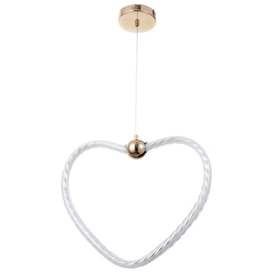 Светильник BayerLux «Сердце» LEd=36 Вт золото 46×6×35-120 см