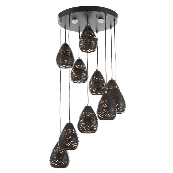 Каскад «Виерро» 10LED+3LED 79 Вт ПДУ черный 40×40×200 см BayerLux - Фото 1