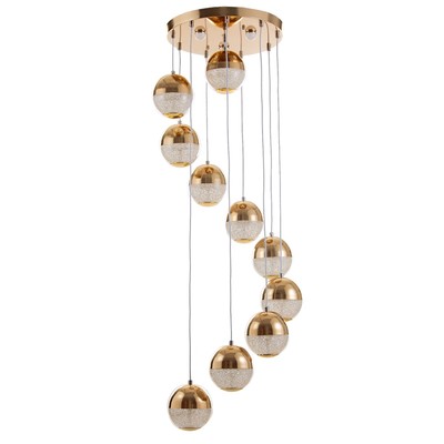 Каскад «Лакшери» 10LED+3LED 79 Вт ПДУ золото 40×40×200 см BayerLux