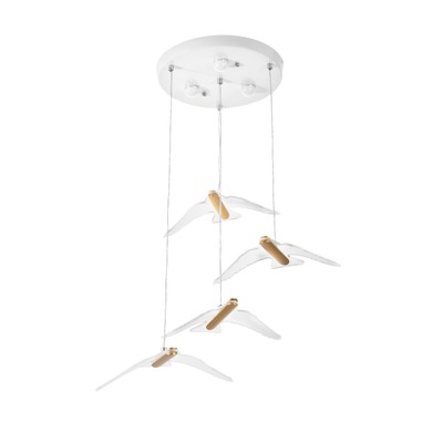 Каскад BayerLux «Полет», 4LED+3LED, 99 Вт, ПДУ, белый, 40×40×100 см