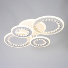 Люстра с ПДУ "Рафаэль" LED 150Вт 3000-6000Вт RGB белый 58,5х38,5х12,5см BayerLux - фото 23161918