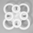 Люстра с ПДУ "Рафаэль" LED 300Вт 3000-6000Вт RGB белый 55х55х13,5см BayerLux - фото 23135896