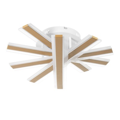 Люстра с ПДУ «Джема» LED 140 Вт 3000-6000 Вт RGB золото 50×50×12 см BayerLux