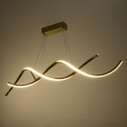 Люстра с ПДУ "Диодора" LED 100Вт 3000-6000Вт золото 98х140х40-140см BayerLux - фото 23173744