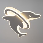 Люстра с ПДУ «Дельфин» LED 140 Вт 3000-6000К диммер белый 60×60×9 см BayerLux - Фото 2