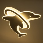 Люстра с ПДУ «Дельфин» LED 140 Вт 3000-6000К диммер белый 60×60×9 см BayerLux - Фото 3