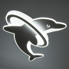 Люстра с ПДУ «Дельфин» LED 140 Вт 3000-6000К диммер белый 60×60×9 см BayerLux - Фото 5