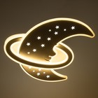 Люстра с ПДУ «Месяц» LED 145 Вт 3000-6000К диммер белый 50×50×8 см BayerLux - Фото 3