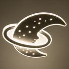 Люстра с ПДУ «Месяц» LED 145 Вт 3000-6000К диммер белый 50×50×8 см BayerLux - Фото 4