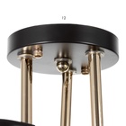 Светильник потолочный BayerLux «Рони», 3×Е27 40 Вт, чёрный, 58×58×23 см 9643962 Светильник потолочный BayerLux «Рони», 3×Е27 40 Вт, чёрный, 58×58×23 см 9643962