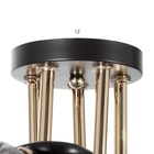 Светильник потолочный BayerLux «Рони», люстра 5хЕ27, 40 Вт, чёрный, 62х62х23см 9643963