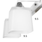 Бра "Илиада" 2х14 40Вт белый 31х15,5х15см - фото 23173845