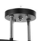 Светильник потолочный BayerLux «Астрила», 3хЕ27, 40 Вт, чёрный, 61.5×12×28.5 см - фото 28770668