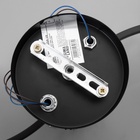 Светильник потолочный BayerLux «Астрила», 3хЕ27, 40 Вт, чёрный, 61.5×12×28.5 см - фото 28770669