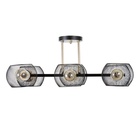 Светильник потолочный BayerLux «Эстэт», люстра 6хЕ27, 40 Вт, чёрный, 58×36×23.5 см - Фото 6