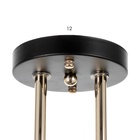 Светильник потолочный BayerLux «Эстэт», люстра 6хЕ27, 40 Вт, чёрный, 58х36х23,5 см 9643987