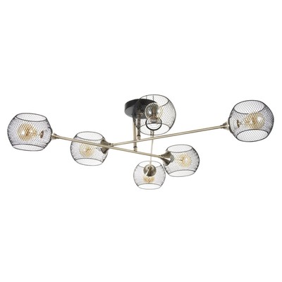 Люстра «Эстэт» 6хЕ27 40 Вт черный 98×98×23 см BayerLux