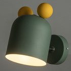 Бра "Тедди" Е27 40Вт желтый зеленый 23х14х20см - фото 23136119