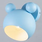 Бра «Барни», Е27, 40 Вт, голубой, 20×20×20 см - Фото 2