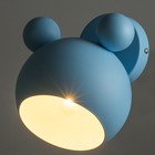 Бра «Барни», Е27, 40 Вт, голубой, 20×20×20 см - Фото 3