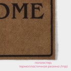 Коврик придверный Доляна Welcome, без окантовки, 40×60 см, цвет бежевый - Фото 4
