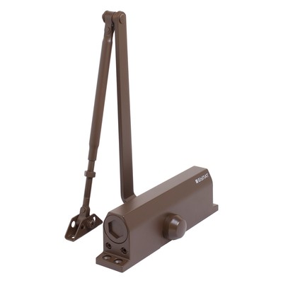 Доводчик дверной БУЛАТ ULTIMATE, ДД-180 A-C (110-180 кг), коричневый, морозостойкий