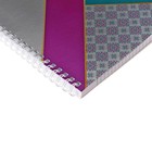 Тетрадь 80 листов в клетку на гребне "Gold ornament", обложка мелованный картон, металлизированный картон, выборочный лак, блок 65г/м2, 4В МИКС - фото 23082290