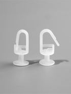 Крючок для штор, гвоздик с замком, 2.7×1.5×1.2 см, белый - Фото 3